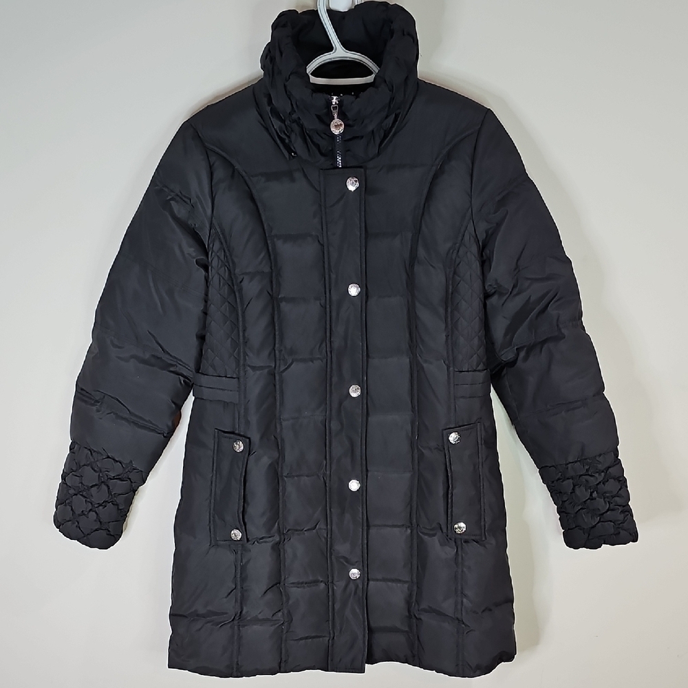 Betsey Johnson Down Filled Medium Black Puffer Coat